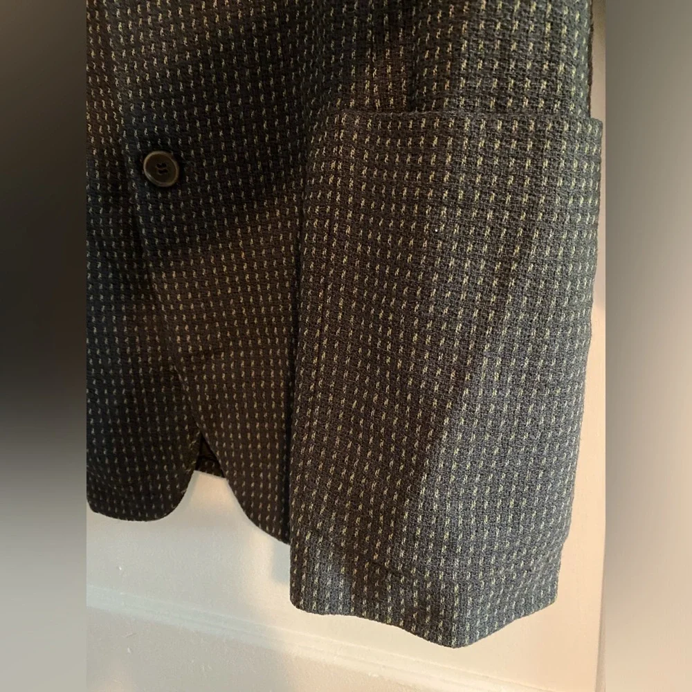 Vtg Y2K Giorgio Armani Vestimenta Spa Luxury Designer New Wool Blazer Size 54